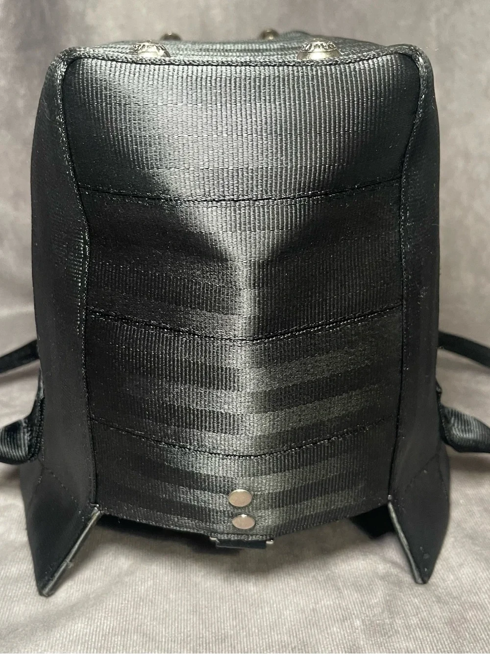 Harveys Seatbelt Bags Black Mini Marilyn Tote - VGUC - RARE - Magnetic Closure